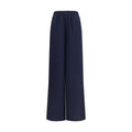 Max Mara Blue Silk Casual Pants