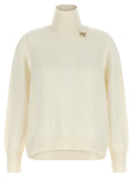 Fabiana Filippi White Virgin Wool Cardigan