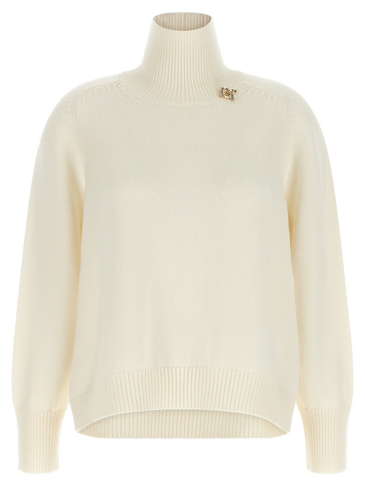 Fabiana Filippi White Virgin Wool Cardigan