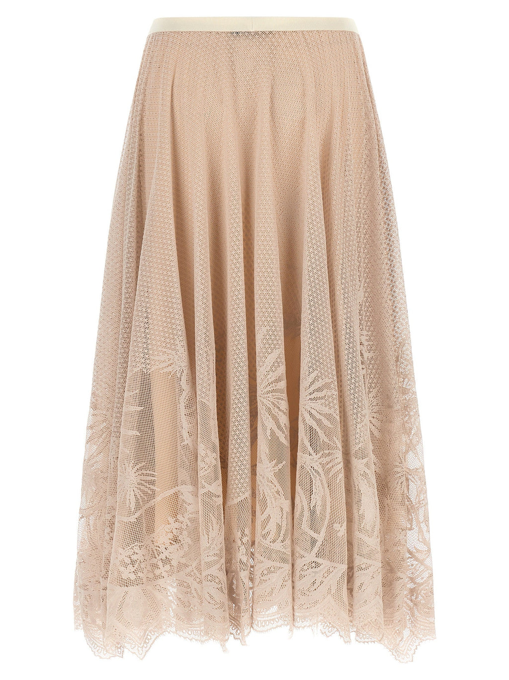 Fabiana Filippi Multicolor Cotton Midi Skirt