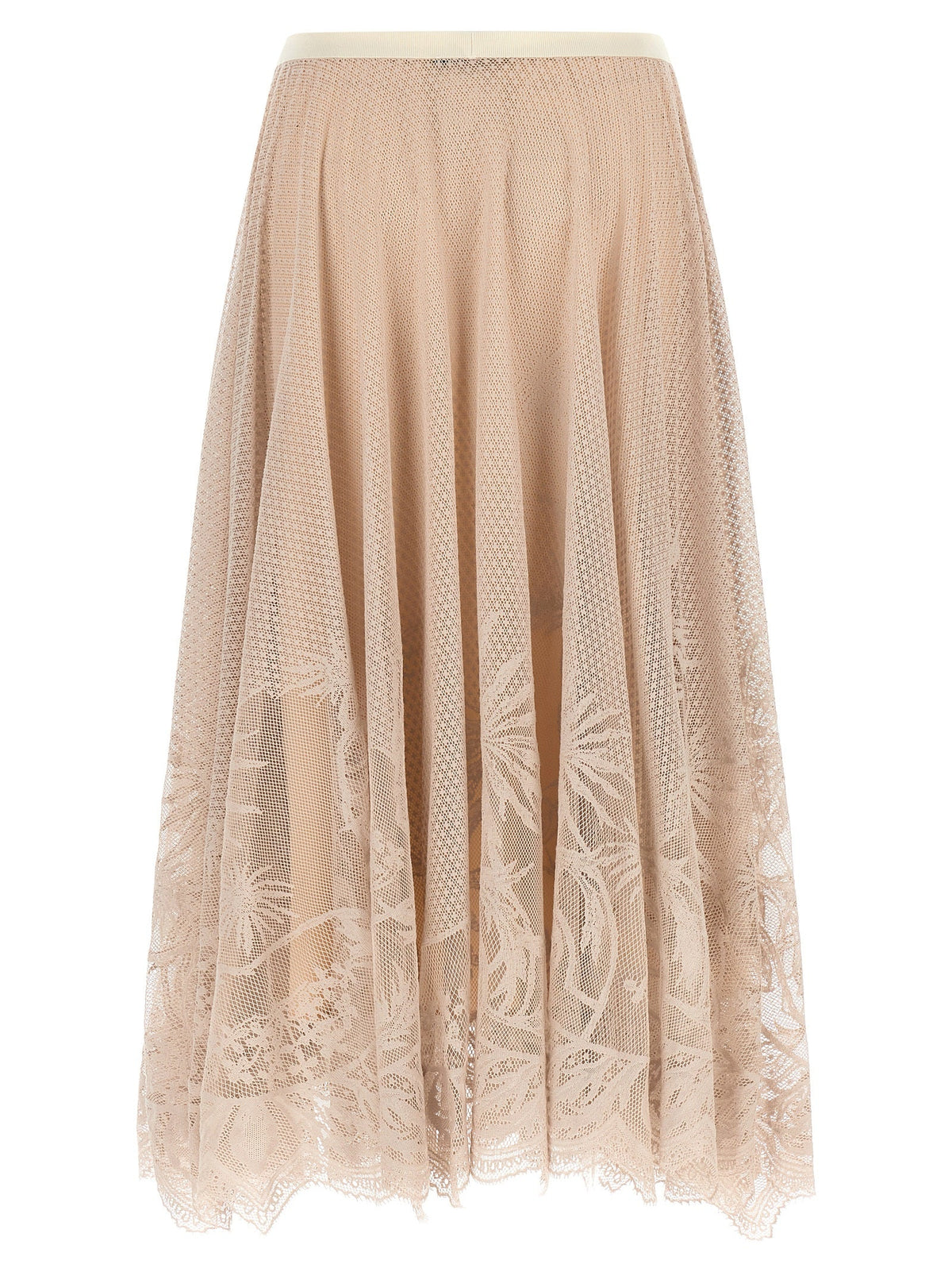 Fabiana Filippi Multicolor Cotton Midi Skirt
