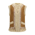 Valentino Garavani Beige Lamb Ovis Aries Sleeveless Jacket