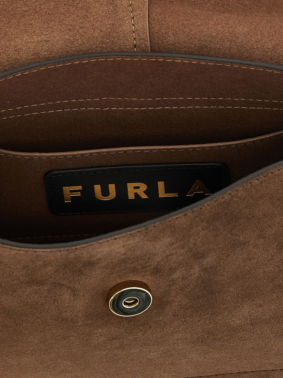 Furla Brown Calfskin Handbag