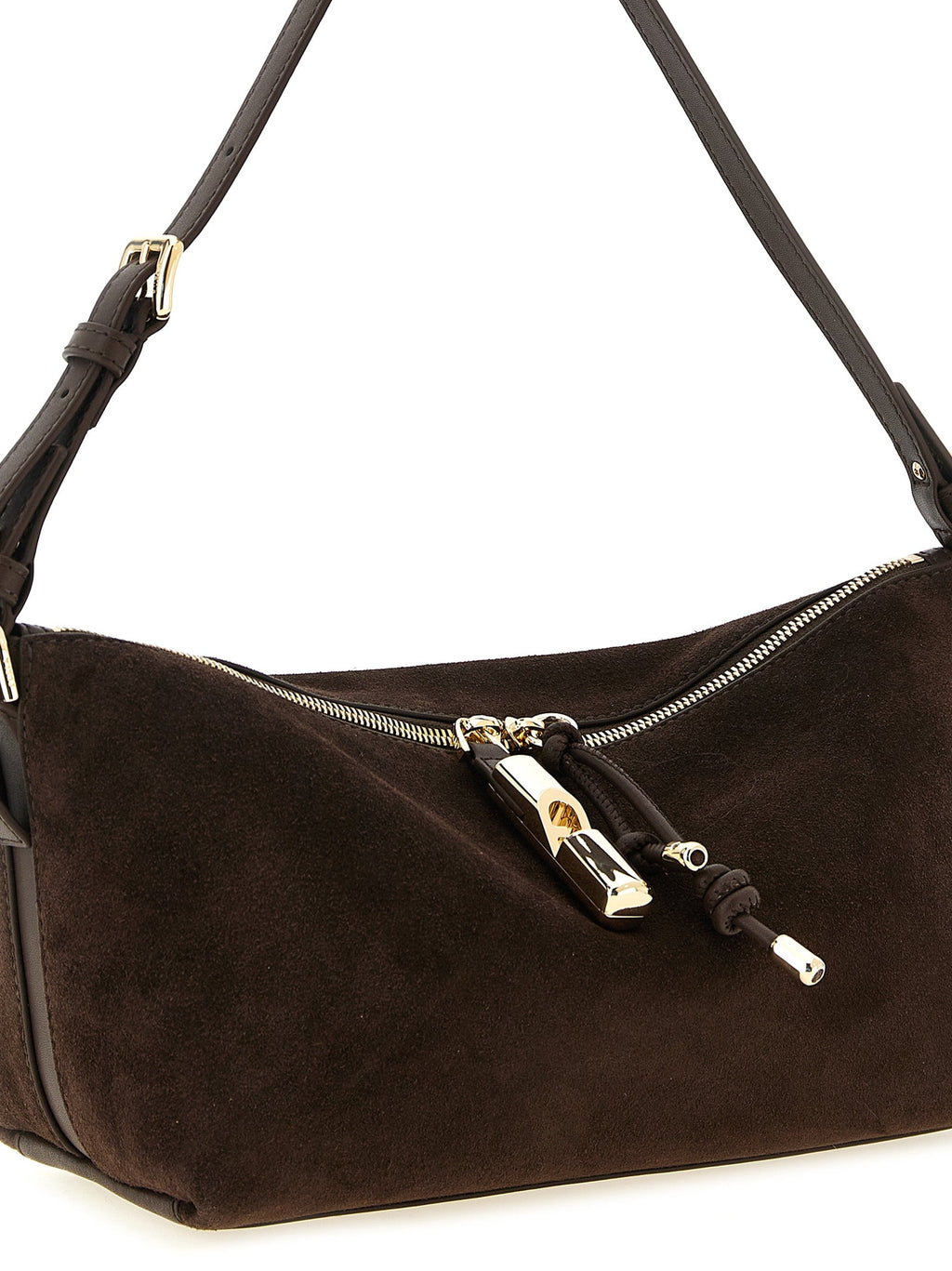 Furla Brown Calfskin Shoulder Bag