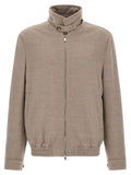 Brunello Cucinelli Beige Virgin Wool Bomber