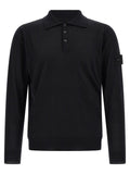 Stone Island Black Virgin Wool Cardigan