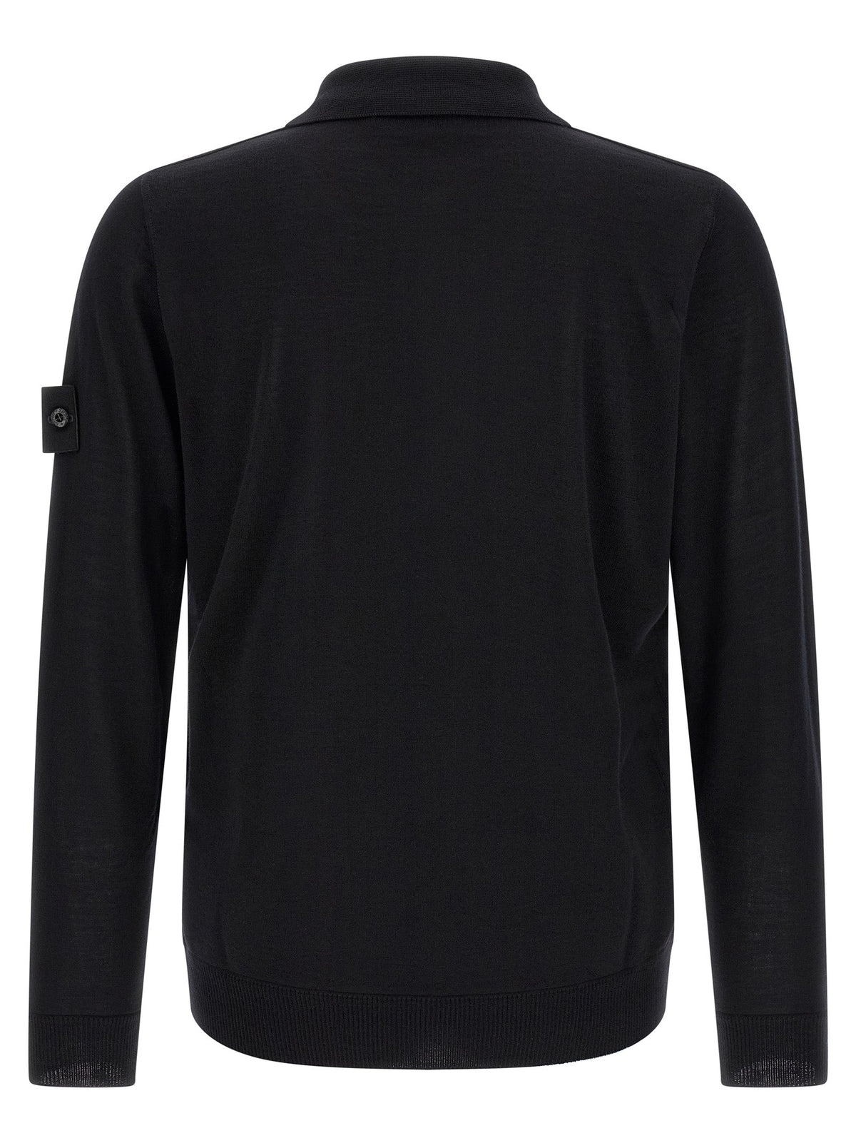 Stone Island Black Virgin Wool Cardigan