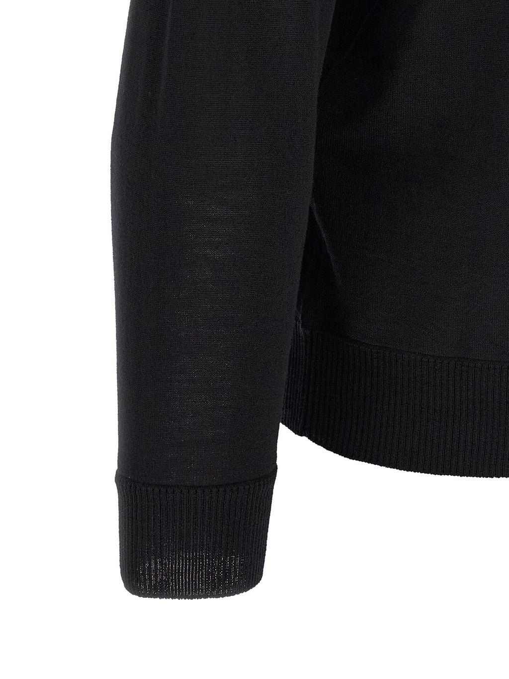 Stone Island Black Virgin Wool Cardigan