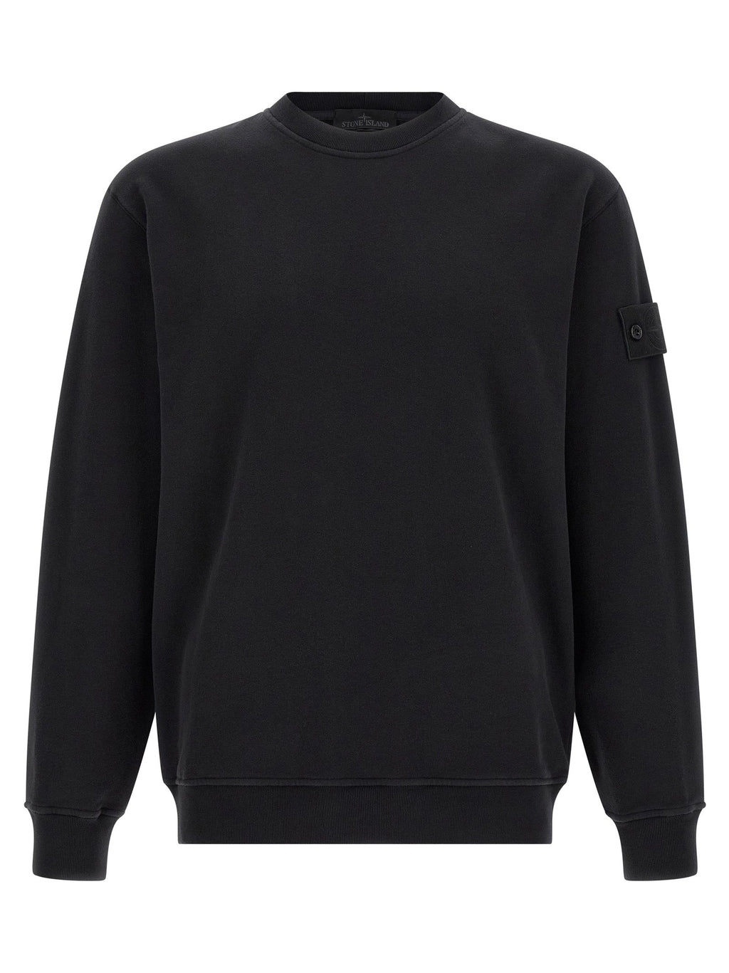 Stone Island Black Cotton Sweatshirt