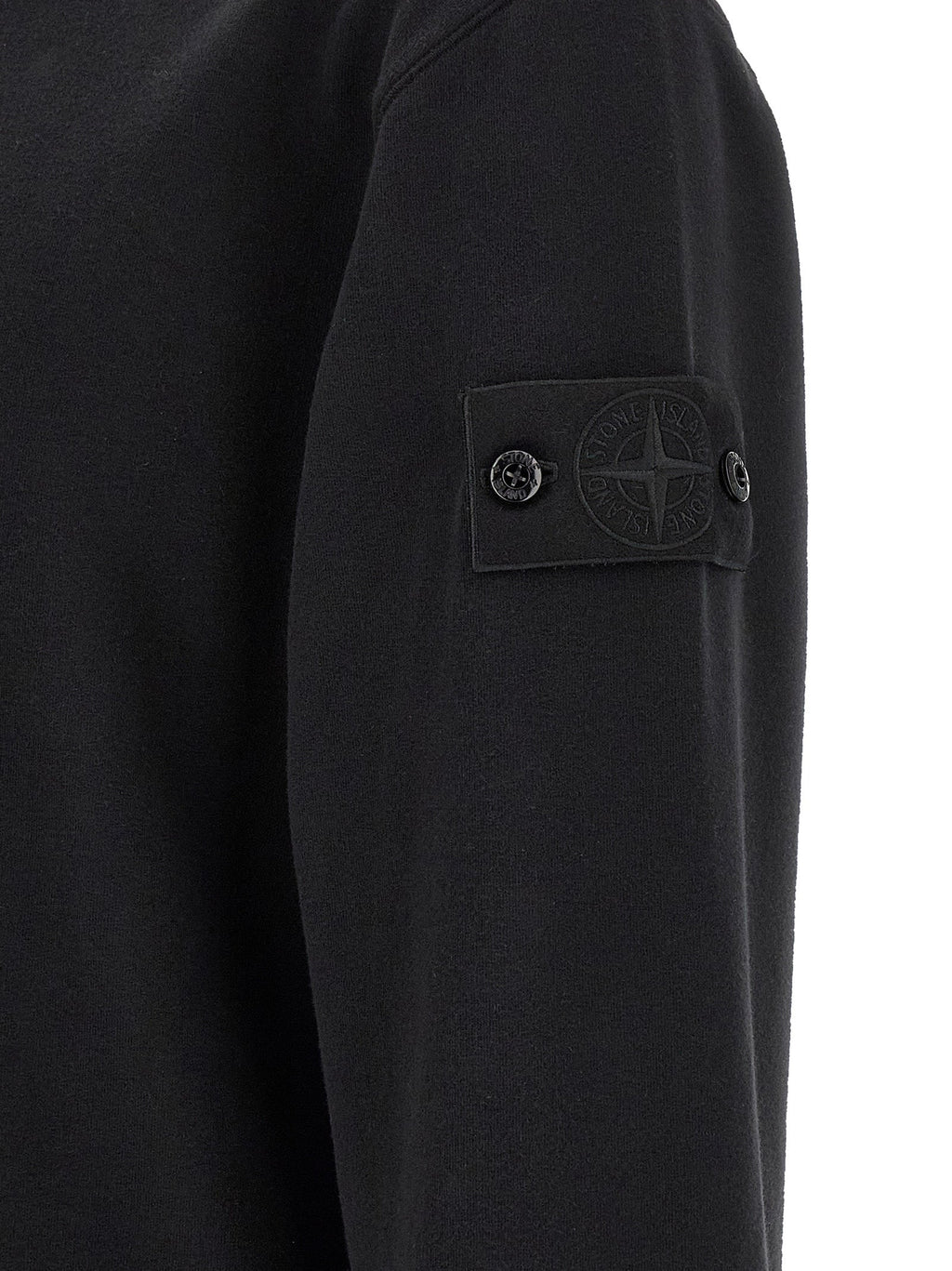 Stone Island Black Cotton Sweatshirt