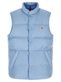 Moncler Blue Polyamide Sleeveless Jacket