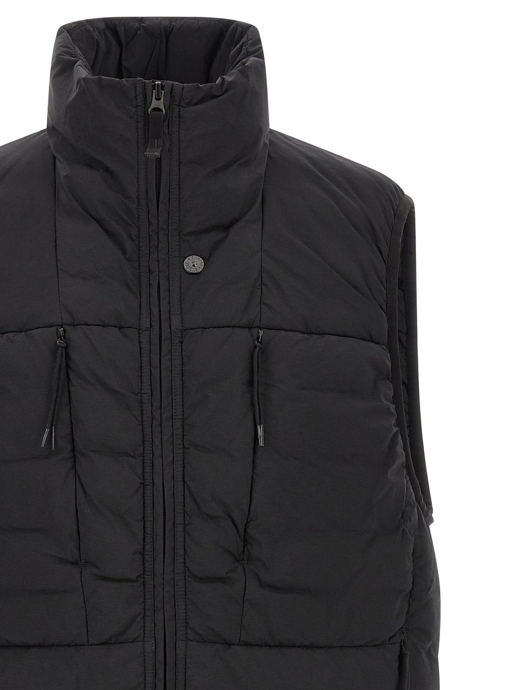 Stone Island Black Polyamide Sleeveless Jacket