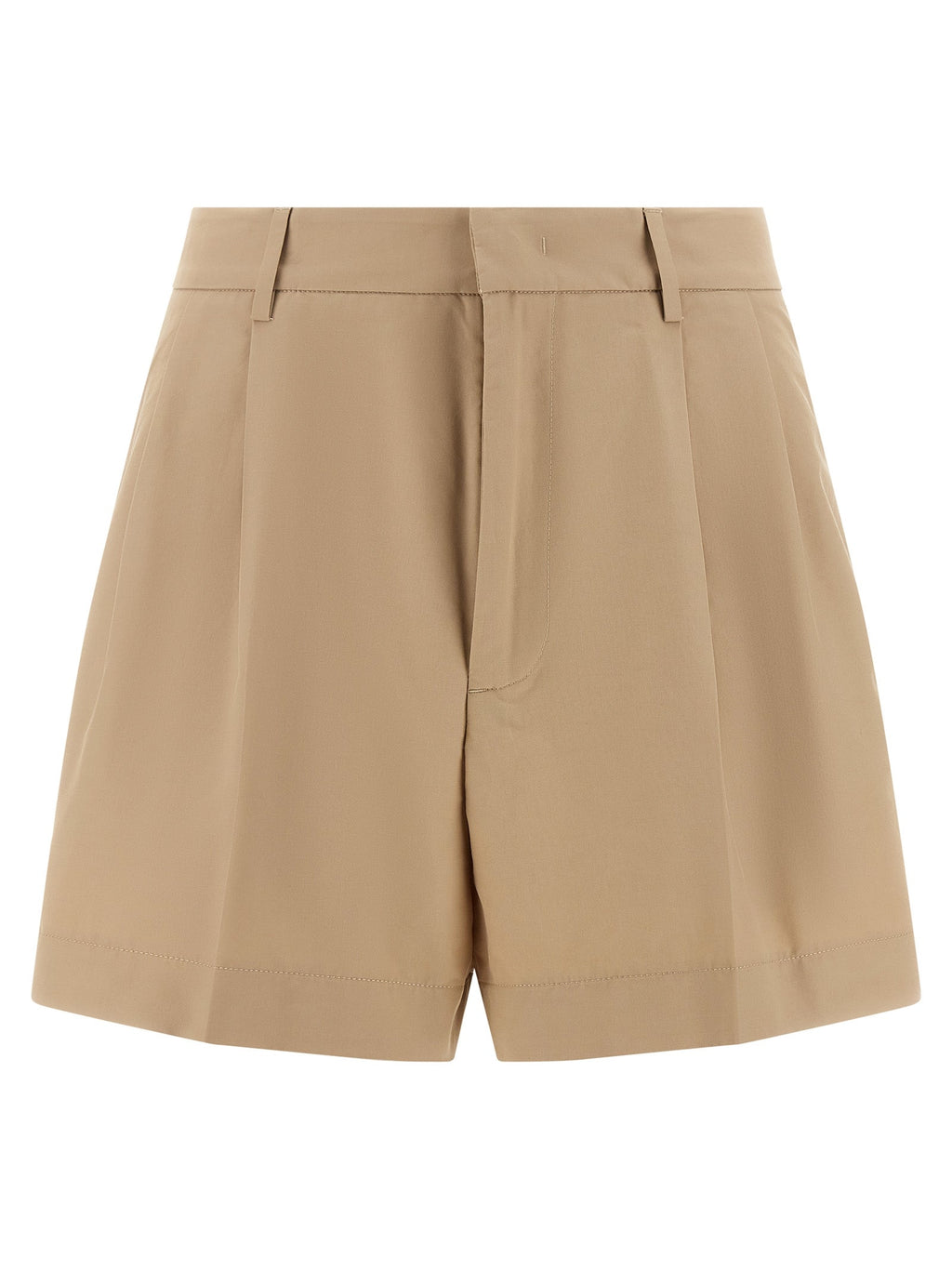 Fabiana Filippi Brown Cotton Bermuda Shorts