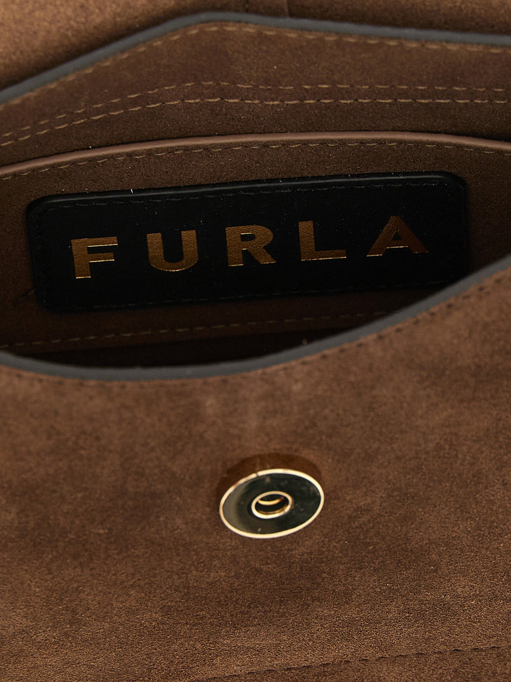 Furla Brown Calfskin Handbag