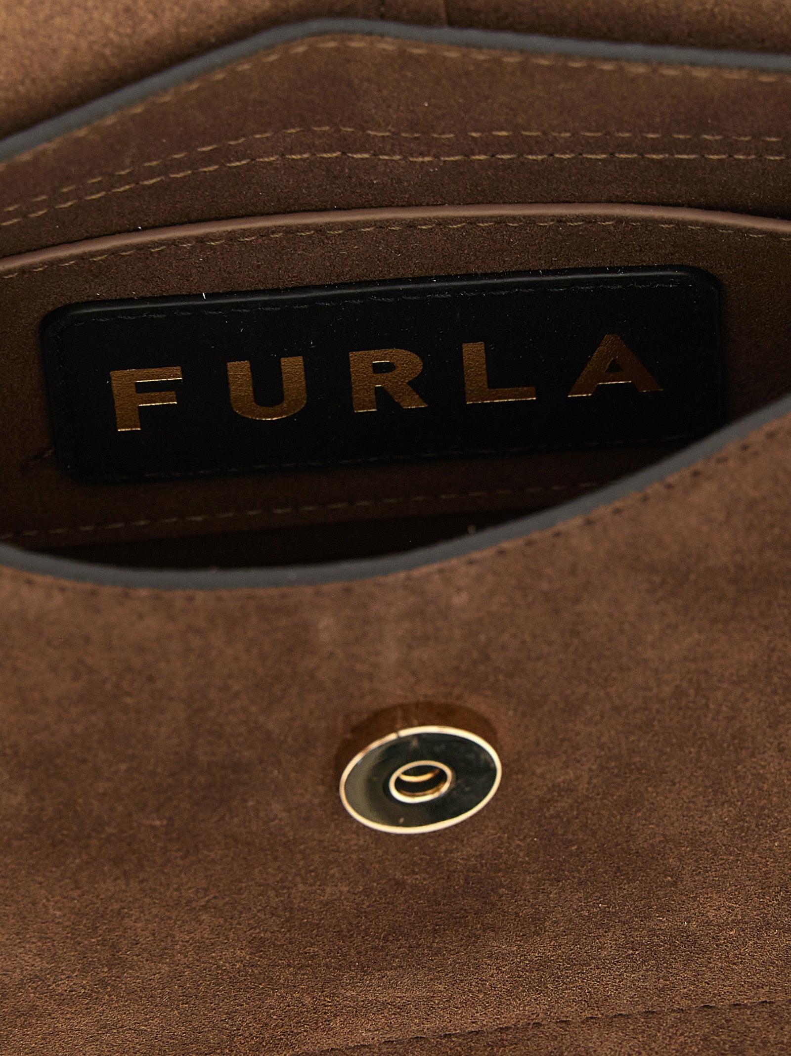 Furla Brown Calfskin Handbag