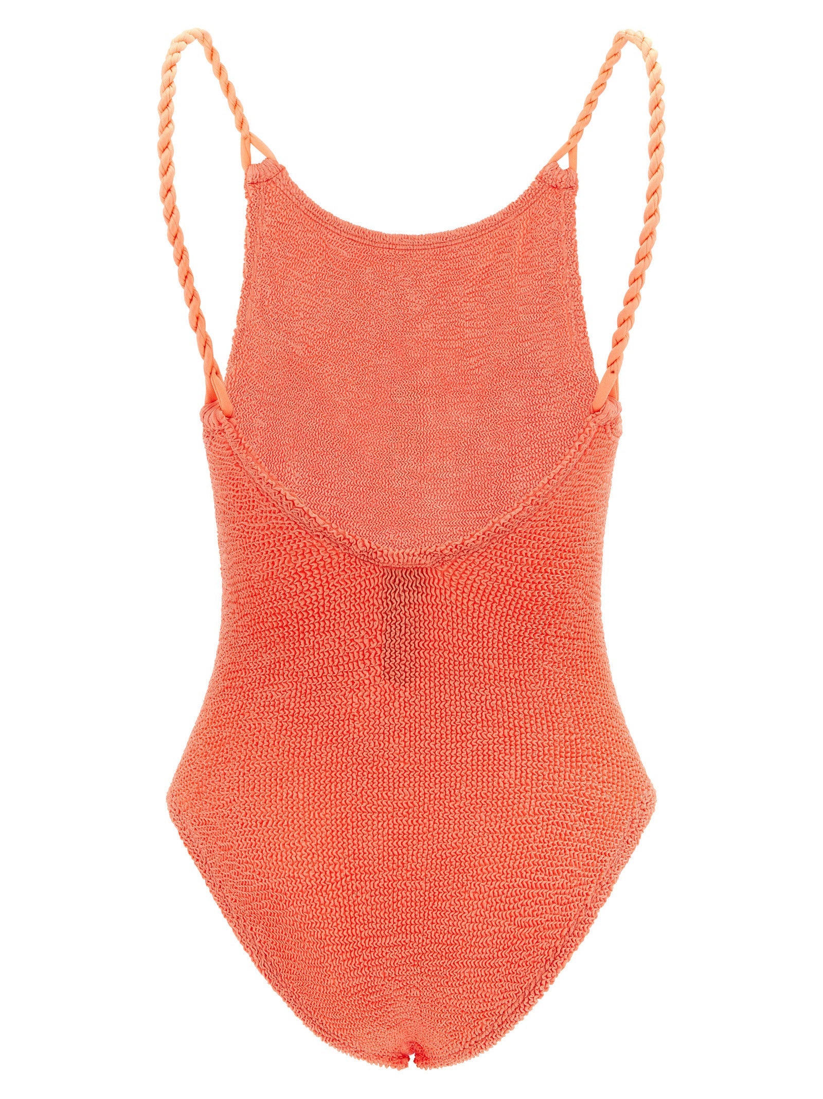 Hunza G Orange Polyamide One-Piece Swimsuit