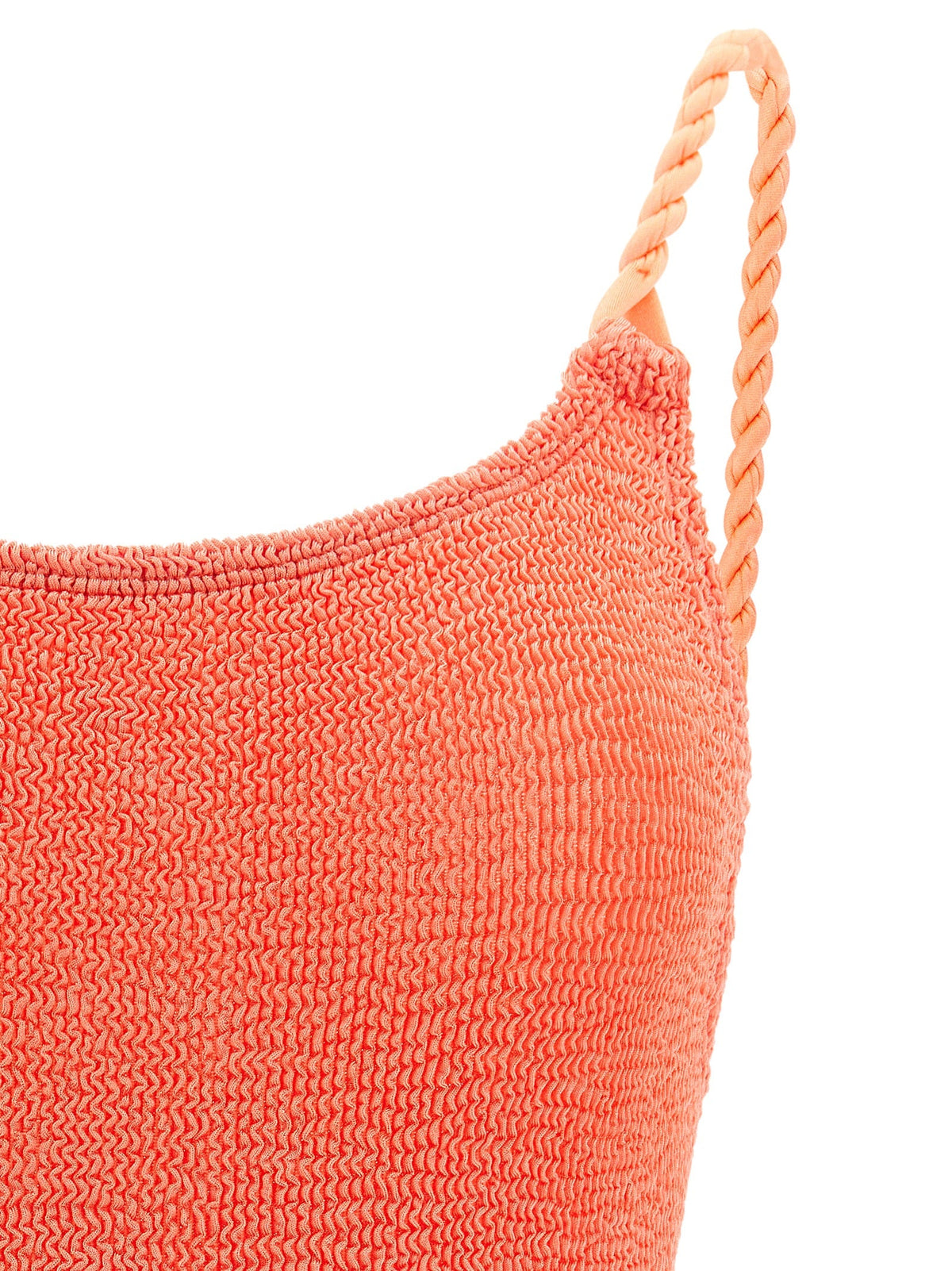 Hunza G Orange Polyamide One-Piece Swimsuit