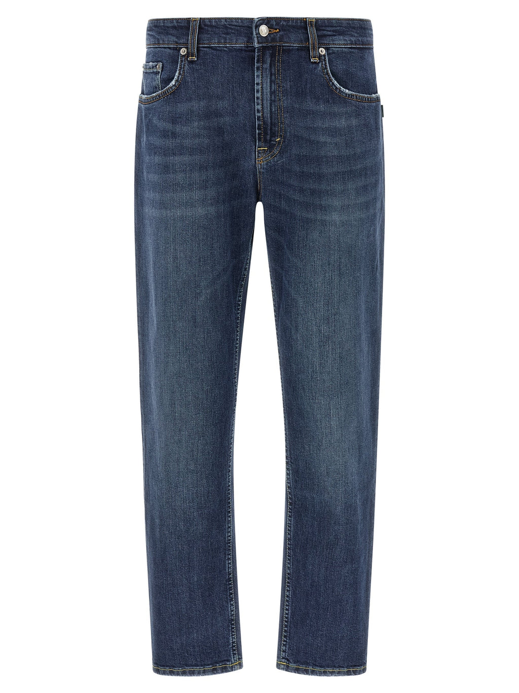Department 5 Blue Cotton Cropped Jeans
