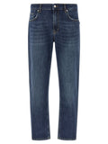 Department 5 Blue Cotton Cropped Jeans