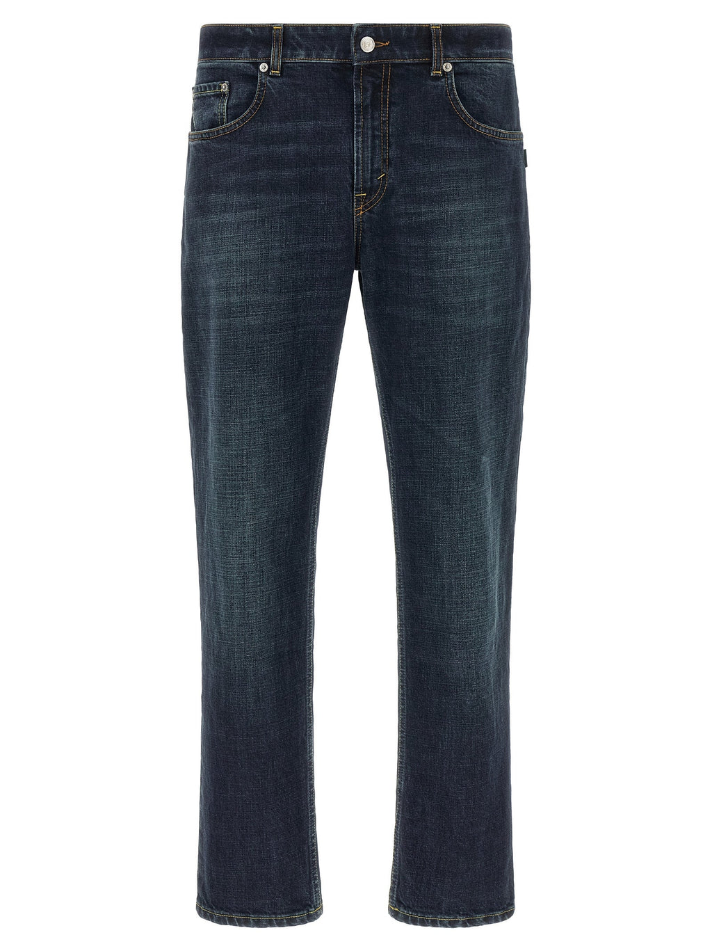 Department 5 Blue Cotton Cropped Jeans