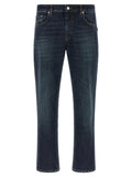 Department 5 Blue Cotton Cropped Jeans