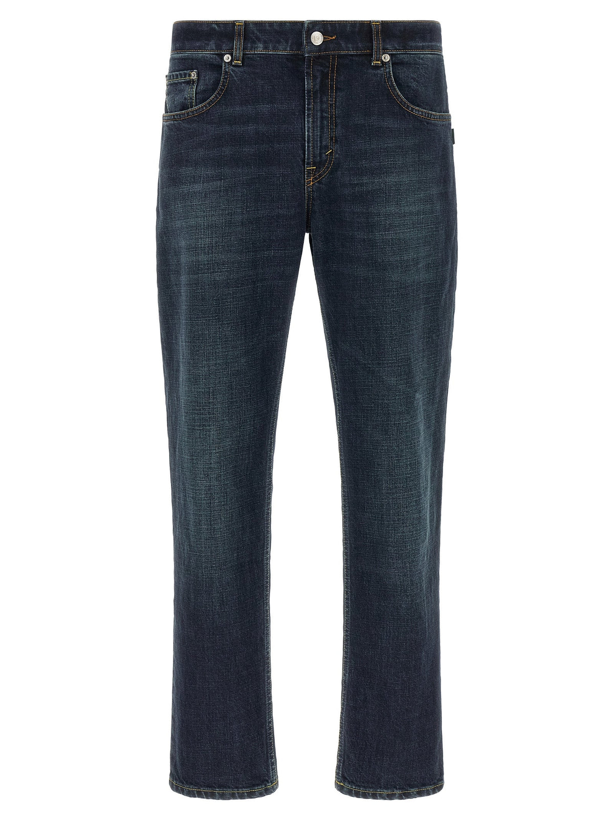 Department 5 Blue Cotton Cropped Jeans