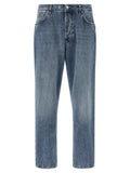 Department 5 Blue Cotton Tapered Jeans