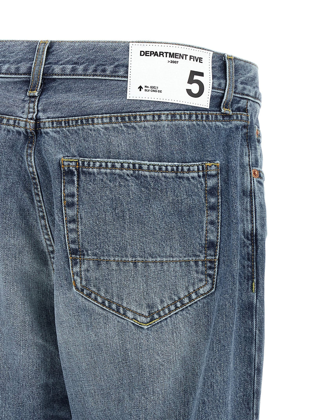 Department 5 Blue Cotton Tapered Jeans