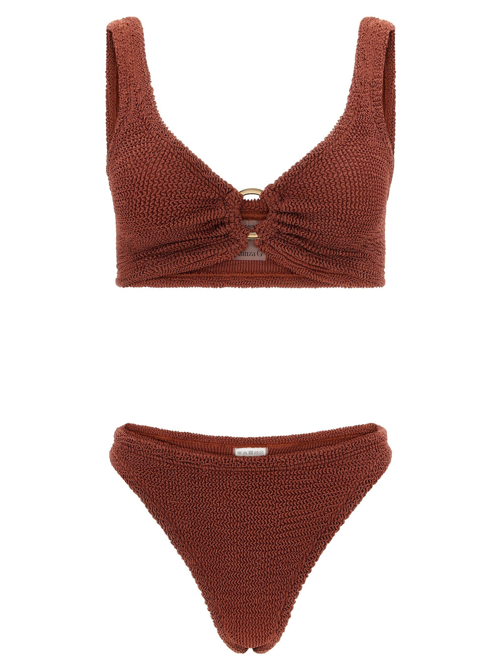 Hunza G Brown Polyamide Bikini