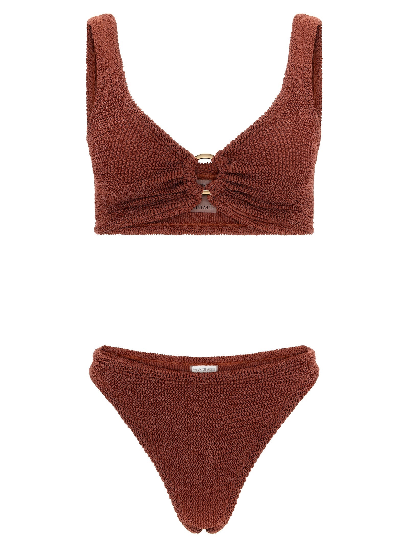 Hunza G Brown Polyamide Bikini