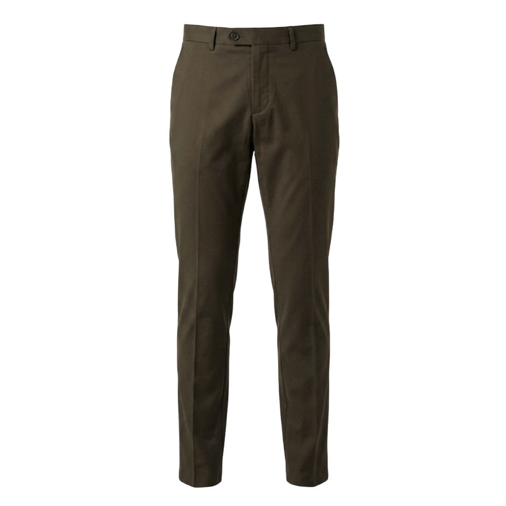 Green Cotton Men Pant