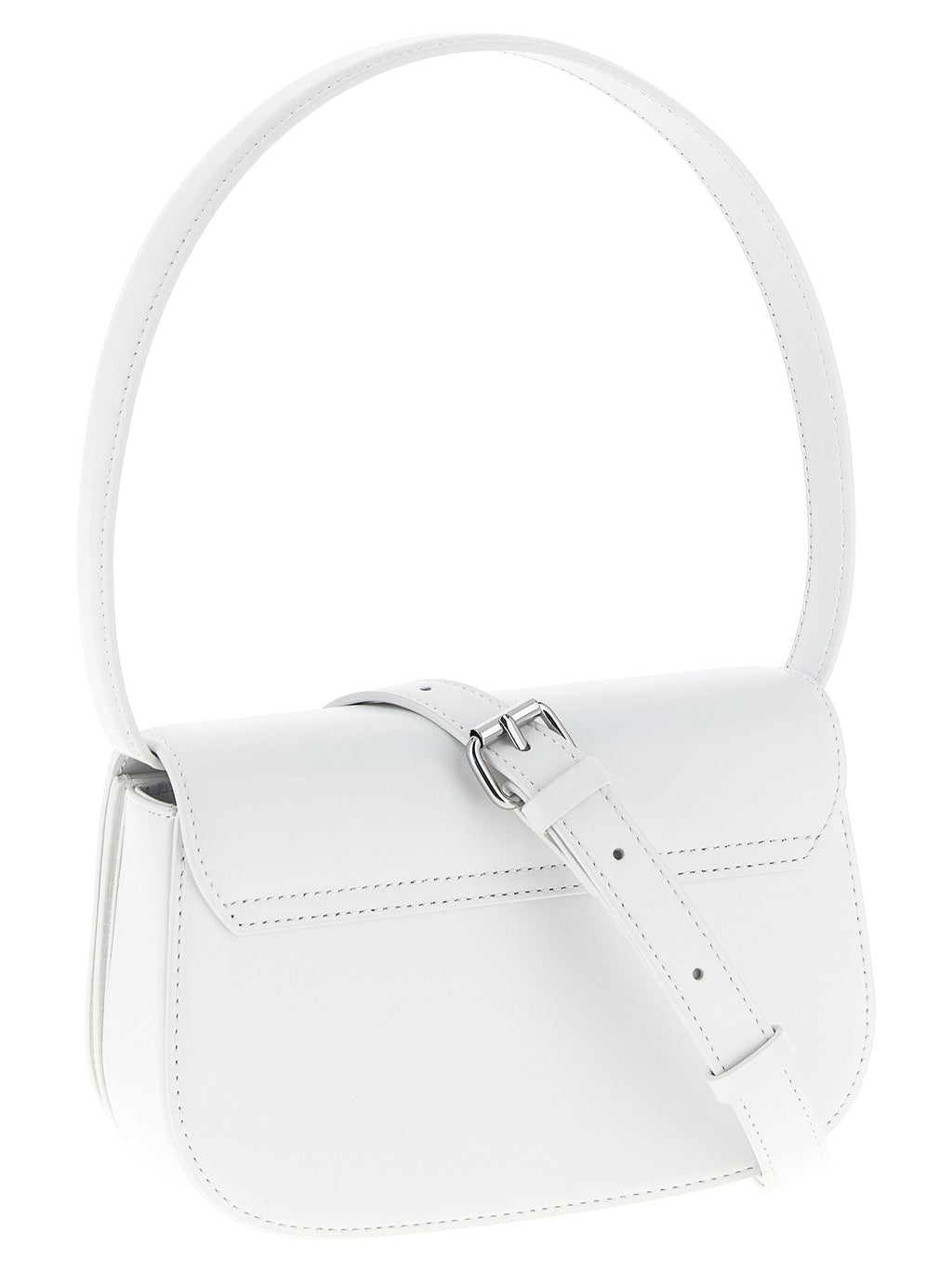 Diesel White Cowhide Shoulder Bag