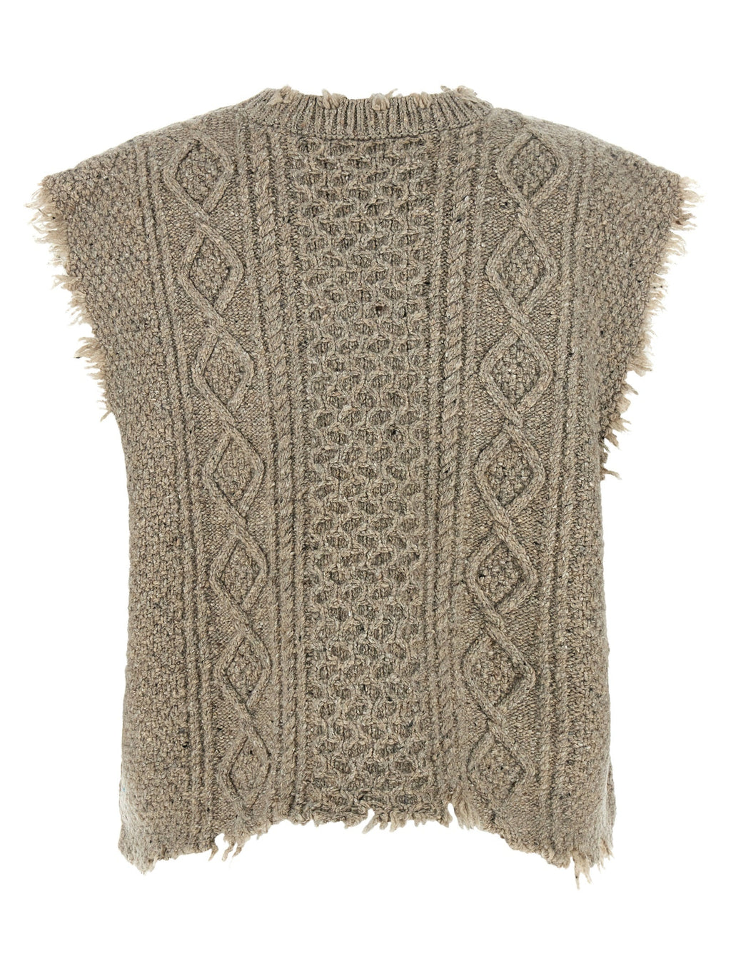R13 Gray Wool Sleeveless Jacket