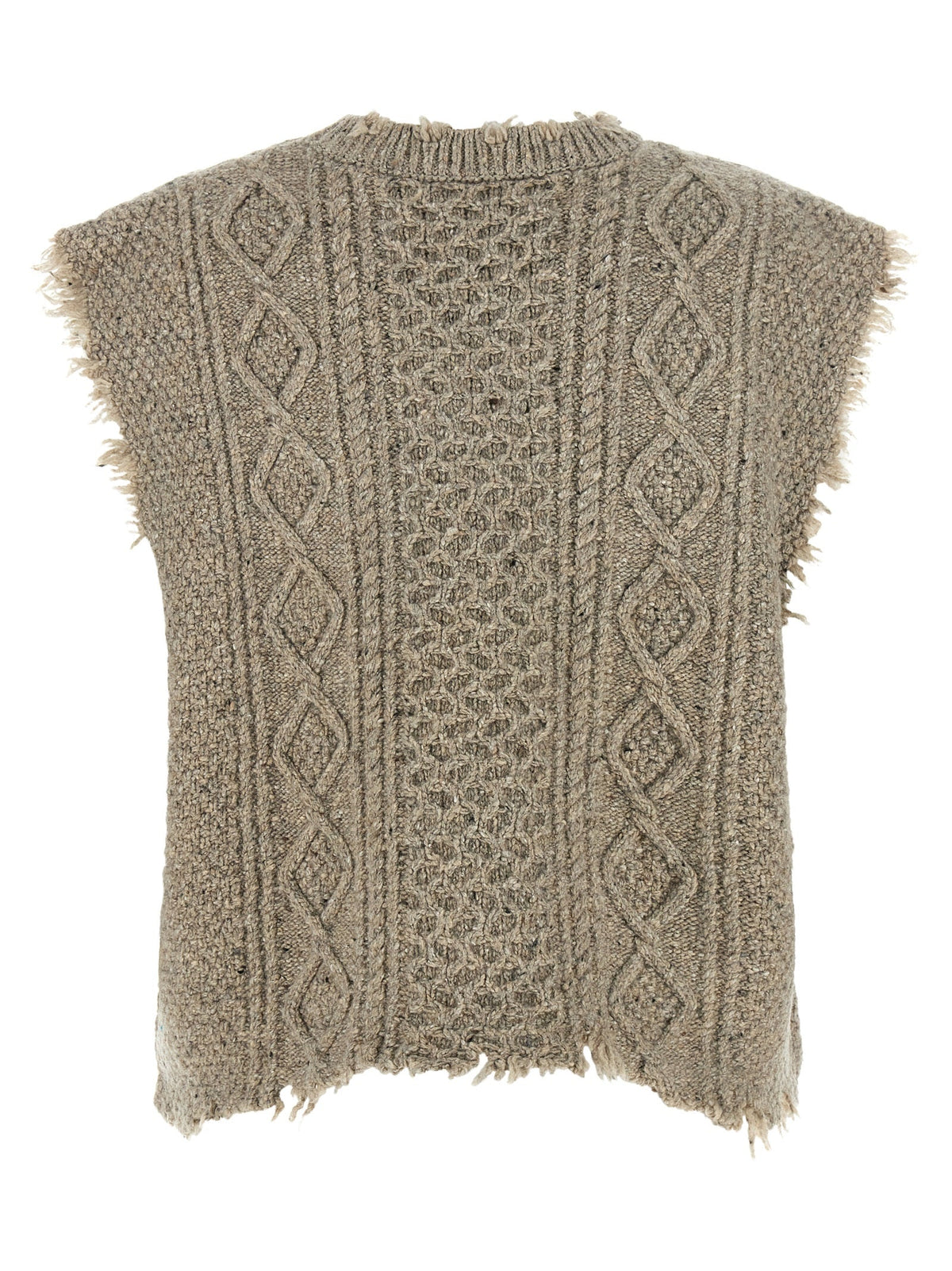 R13 Gray Wool Sleeveless Jacket