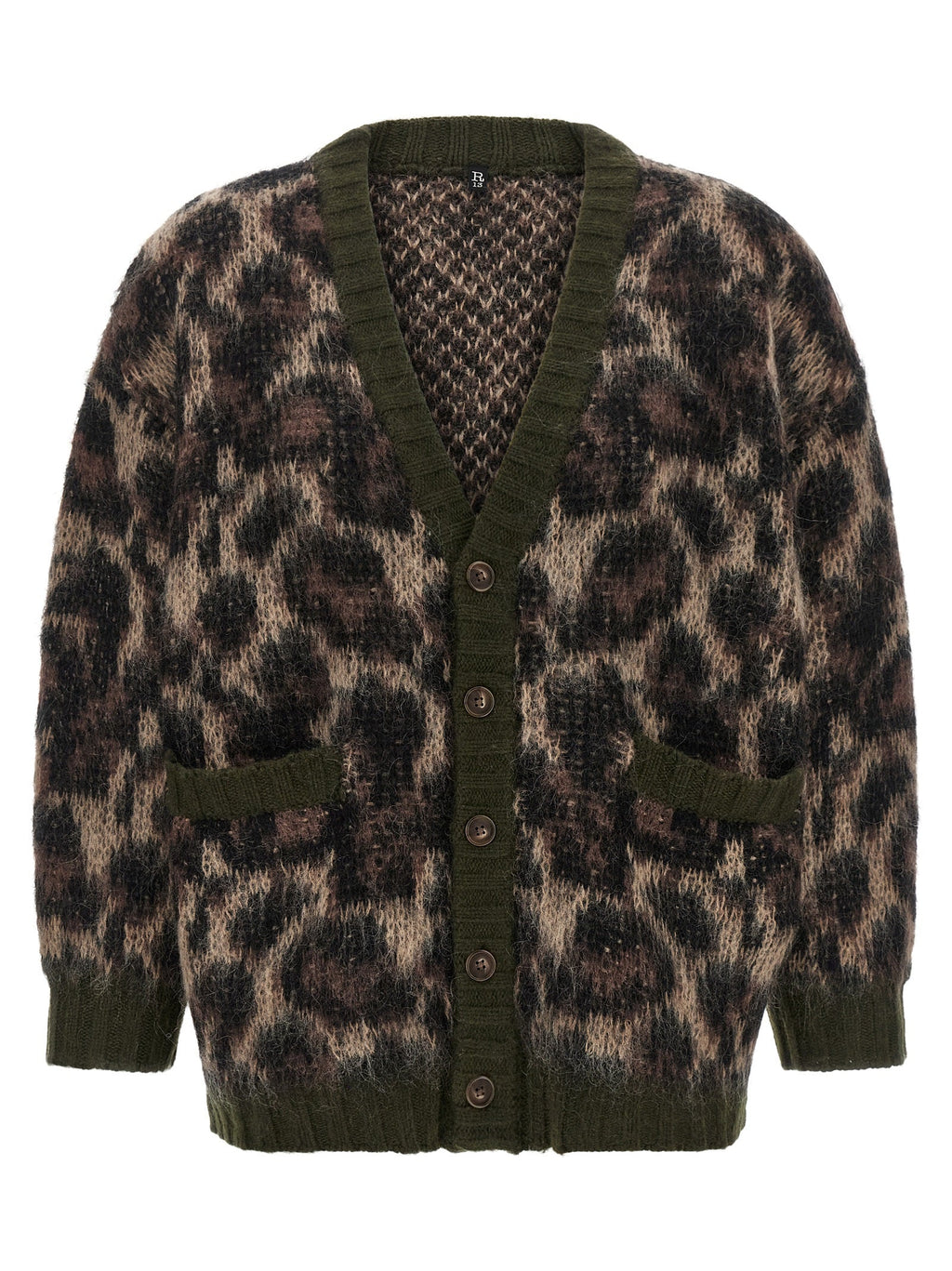 R13 Brown Nylon Cardigan