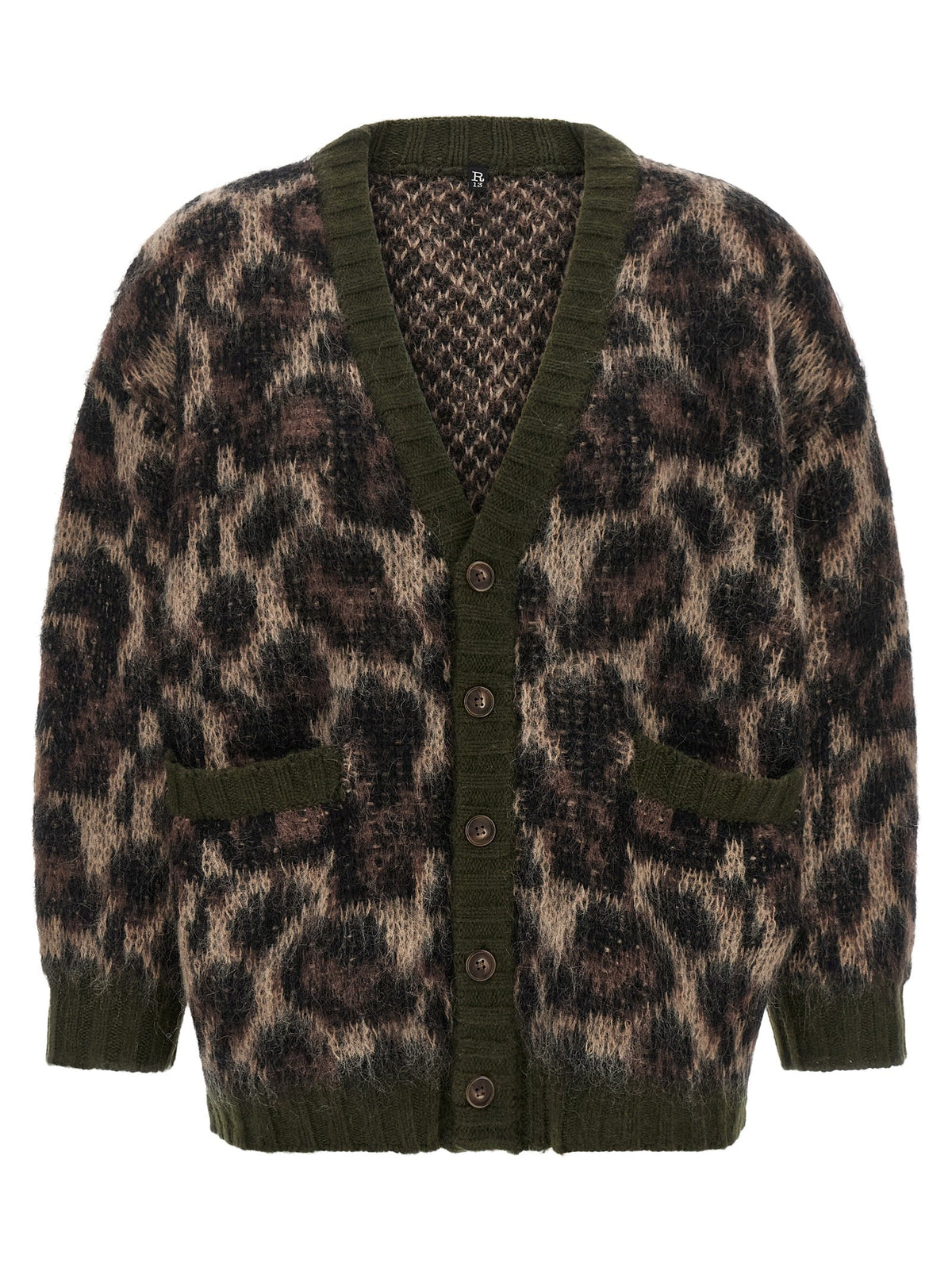 R13 Brown Nylon Cardigan