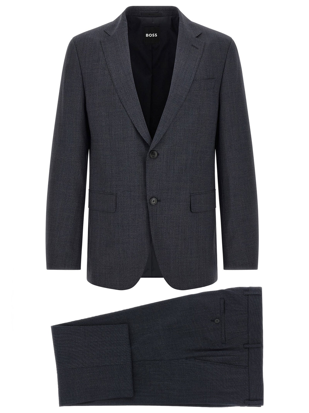 Hugo Boss Blue Polyester Two-Piece Suit