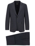 Hugo Boss Blue Polyester Two-Piece Suit