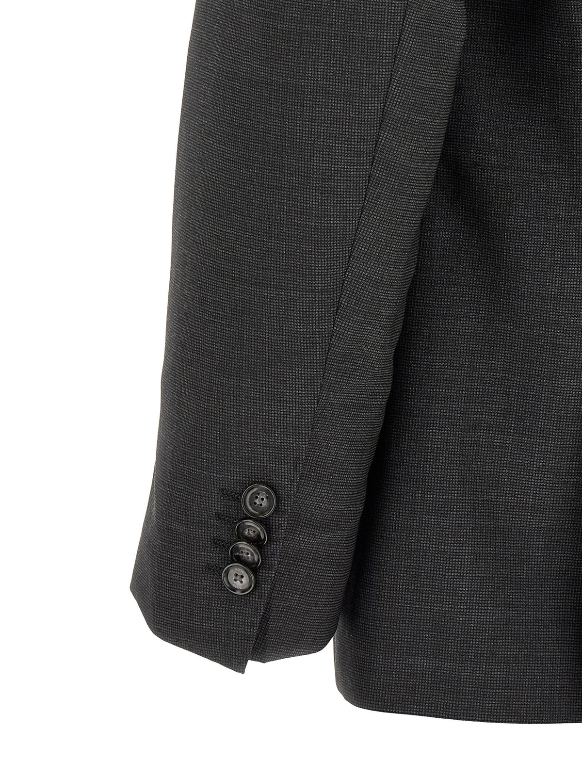 Hugo Boss Gray Virgin Wool Two-Piece Suit