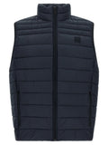 Hugo Boss Blue Recycled Polyamide Sleeveless Jacket