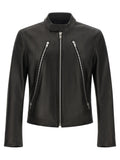 Maison Margiela Black Lamb Leather Leather Jacket