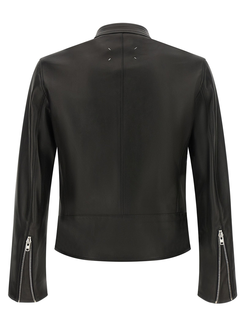 Maison Margiela Black Lamb Leather Leather Jacket