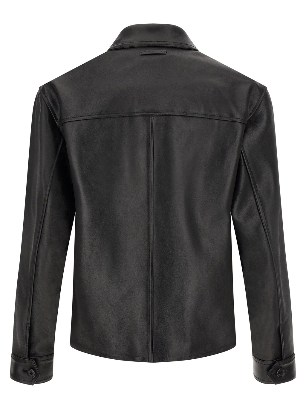 Marni Multicolor Calfskin Leather Jacket