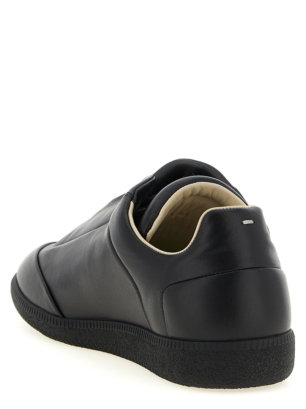 Maison Margiela Black Calfskin Low Top Sneakers