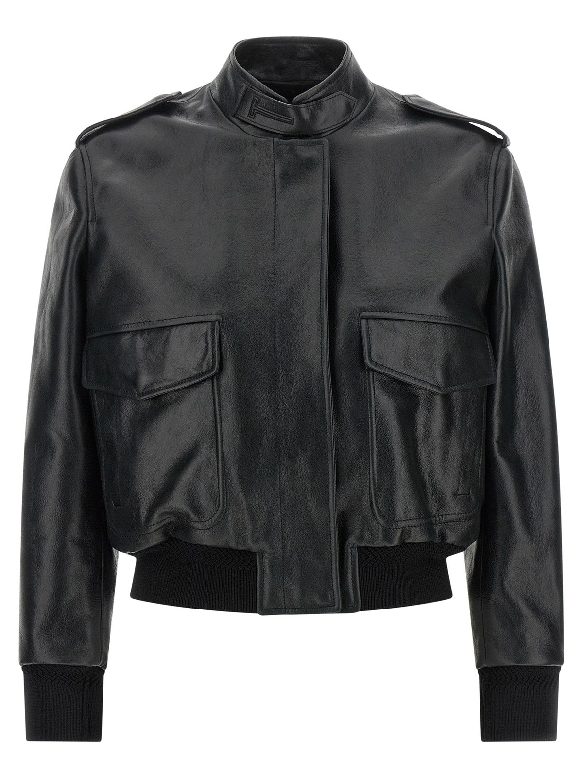 Tom Ford Black Lamb Leather Leather Jacket