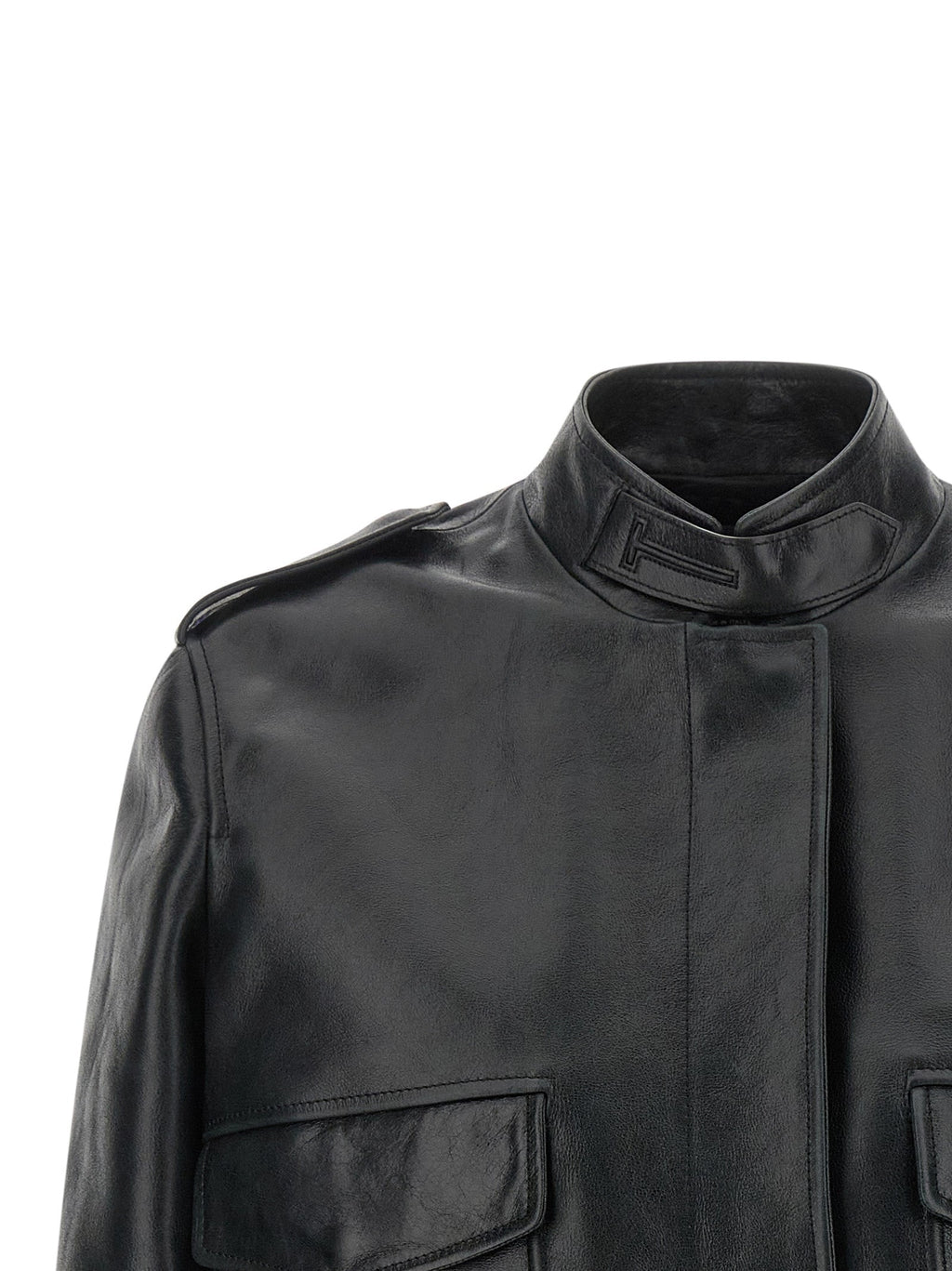 Tom Ford Black Lamb Leather Leather Jacket