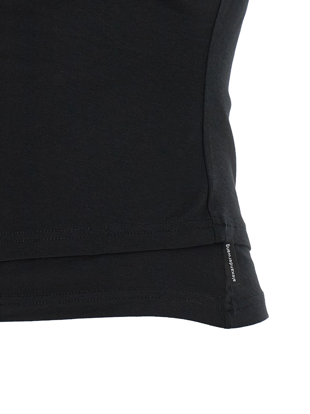 Alexander Wang Black Cotton Sleeveles T-Shirt