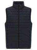 Hugo Boss Blue Polyester Sleeveless Jacket