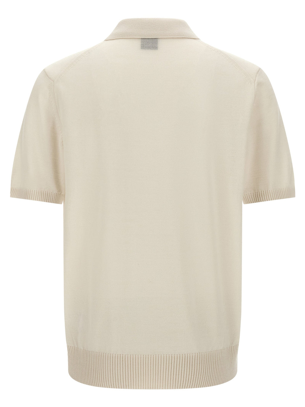 Hugo Boss White Virgin Wool Polo Shirt