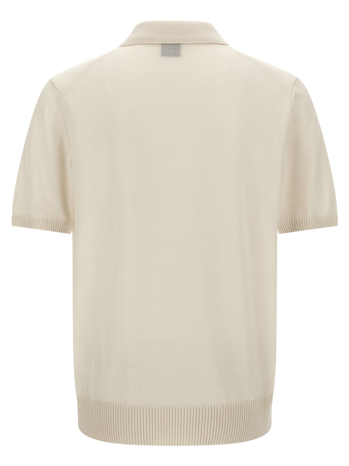 Hugo Boss White Virgin Wool Polo Shirt